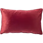 Dutch decor FINN - Sierkussen 30x50 cm - velvet - lendekussen - Merlot - rood - Inclusief binnenkussen - Luxe kussens voor woonkamer & bank