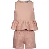 Koko Noko mouwloze top + korte broek roze Set Meisjes Katoen Ronde hals - maat 104