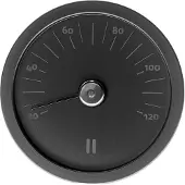 Rento Aluminium Thermometer - Zwart