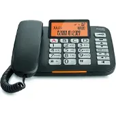 Gigaset DL580 - Téléphone filaire avec ID d'appelant - noir