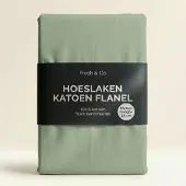 Fresh & Co Hoeslaken - Katoen Flanel - Groen 160 x 200 cm