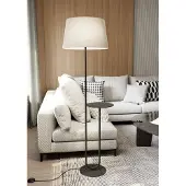 Emibig Vloerlamp Hotel LIGHTING, zwart, Woon-/ Eetkamer, metaal, Modern, vloerlamp