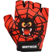 Meteor Kids M Spider - Fietshandschoenen - Kindermaten, Zwart/Rood