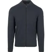 No-excess Gebreid vest navy