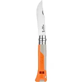 Opinel No. 08 Horizon 3305, Made For The Elements, Satin Stainless Steel, Orange / Sand Polyamide zakmes