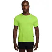 Nike Miler Breathe Trainingsshirt Felgroen Zilver