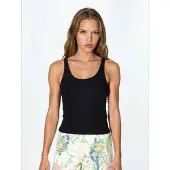 Busem Mouwloze Geribde U-Hals Tanktop