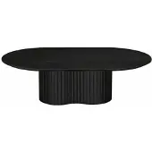 Giga Meubel Salontafel Ava Ovaal Zwart 120cm