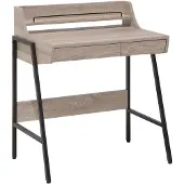 Beliani Broxton Bureau Licht houtkleur Verlijmd hout