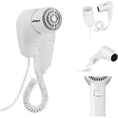 Physa Haardroger voor zwembad, hotel, wandmodel, wit, 1200W, PURUS