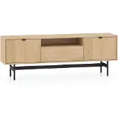 Selsey Heggers – TV-meubel met 3 deuren - Mavelie eiken - 150cm