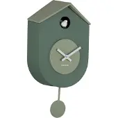 Karlsson wandklok grato cuckoo jungle green & grayed jade