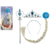 Toi-Toys Sieradenset Ice Princess voor meisjes - - 3 stuks - Blauw/Zilver - Vanaf 4 jaar