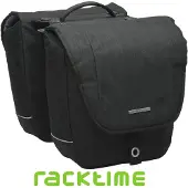 New Looxs Avero Double Dubbele Fietstas Racktime - 25 liter - Zwart