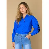 Ivy Beau Eslina Tops Brilliant Blue