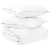 vidaXL Deken Set 2 st 220 x 260 cm Zomer 150 gsm Bamboevezel Wit