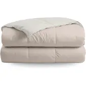 Zelesta Deluxe Duo Percale Katoen Zomerdekbed - Zijde & Crème 160x220cm