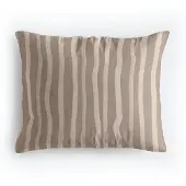 Zelesta Pure Design Katoen Kussensloop set van 2 - Brown Stripes 60x70cm