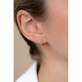 Zinzi zilveren luxe oorringen glad 10x2mm ZIO2261
