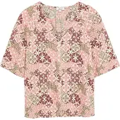 s.Oliver Blouse beige / ombergrijs / bordeaux / lichtrood