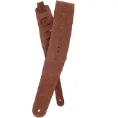 D'Addario 25PRF05 Vented Leather Guitar Strap Gitaarband Honey Suede Apache