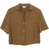 s.Oliver Blouse donkerbruin