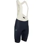 Silvini WP2629, damesbroek met bib en brede banden, beige/zwart, maat M. Beige/zwart, maat M