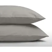 Zelesta Everyday Uni Kussensloop Set van 2 - Zachtgrijs