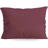 Zelesta Pure Uni kussenslopen Katoen set van 2 - Bordeaux Rood - 60x70cm