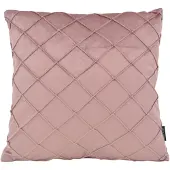 NOVÉE Sierkussen velvet cross oudroze | 45x45 cm | velvet/polyester