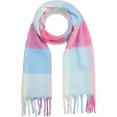 s.Oliver Sjaal lichtblauw / lichtroze / offwhite