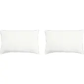 vidaXL Hoofdkussen 2 st 50 x 70 cm Bamboevezel Wit