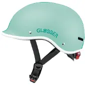 Globber Helm - Helm Urban XS Pastel Mint - munt- LED verlichting - ABS helm - verstelbaar - XS 47-51 cm