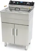 Maxima - Friteuse voor bereiding in olie - 30 liter - 1 mand - met afvoerkraan en standaard