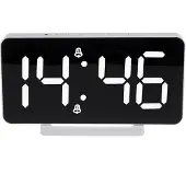 Greenblue - Klok / Wekker met alarm en thermometer functie - LED - Wit