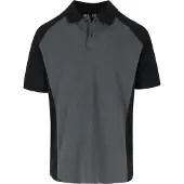 Herock polo Brabo antraciet/zwart - 95% biologisch katoen - Maat L