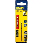 Irwin 10502542, Boormachine, Spiraalboor, 3 mm, 61 mm, Gelegeerd staal, Metaal, Roestvrij staal, 3,3 cm