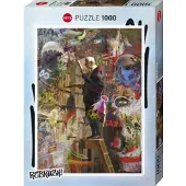 Heye Puzzle The Bookworm - Legpuzzel 1000 stukjes - Illustratie Günter Konrad