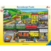 Ravensburger Kinderpuzzel - 05234 Treinreis - 41 Stuks Framepuzzel voor Kinderen vanaf 4 Jaar