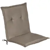 Beautissu Lage tuinstoel, Loft-stijl, taupe, 100x50x6 cm