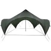 vidaXL Partytent Legergroen 500 x 500 x 350 cm Polyester en Staal