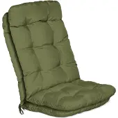 Beautissu set van 2 rugleuningkussens "Flair HL", 120x50x8 cm, olijgroen