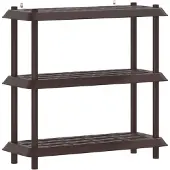 vidaXL Plankenunit 3-laags 100 x 40 x 96 cm PP Bruin