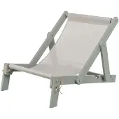 Trixie strandstoel hout grijs - 51x33x37 cm