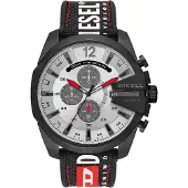 Diesel Analoog horloge lichtrood / zwart / wit