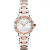 Emporio Armani Emporio AR11569 Mother of Pearl Dial Two Tone Ladies Watch