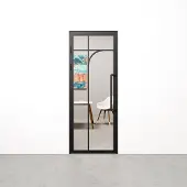 Barnwoodweb Binnendeur met kozijn Classic Arc zwart