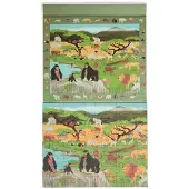 Scratch Magnetische puzzel en spel 2-in-1: Savanne