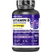 Vitastrong Vitamine B-complex – 180 Tabletten, Hoge Sterkte 180 St