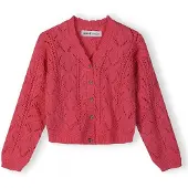 MINOTI Gebreid vest framboos